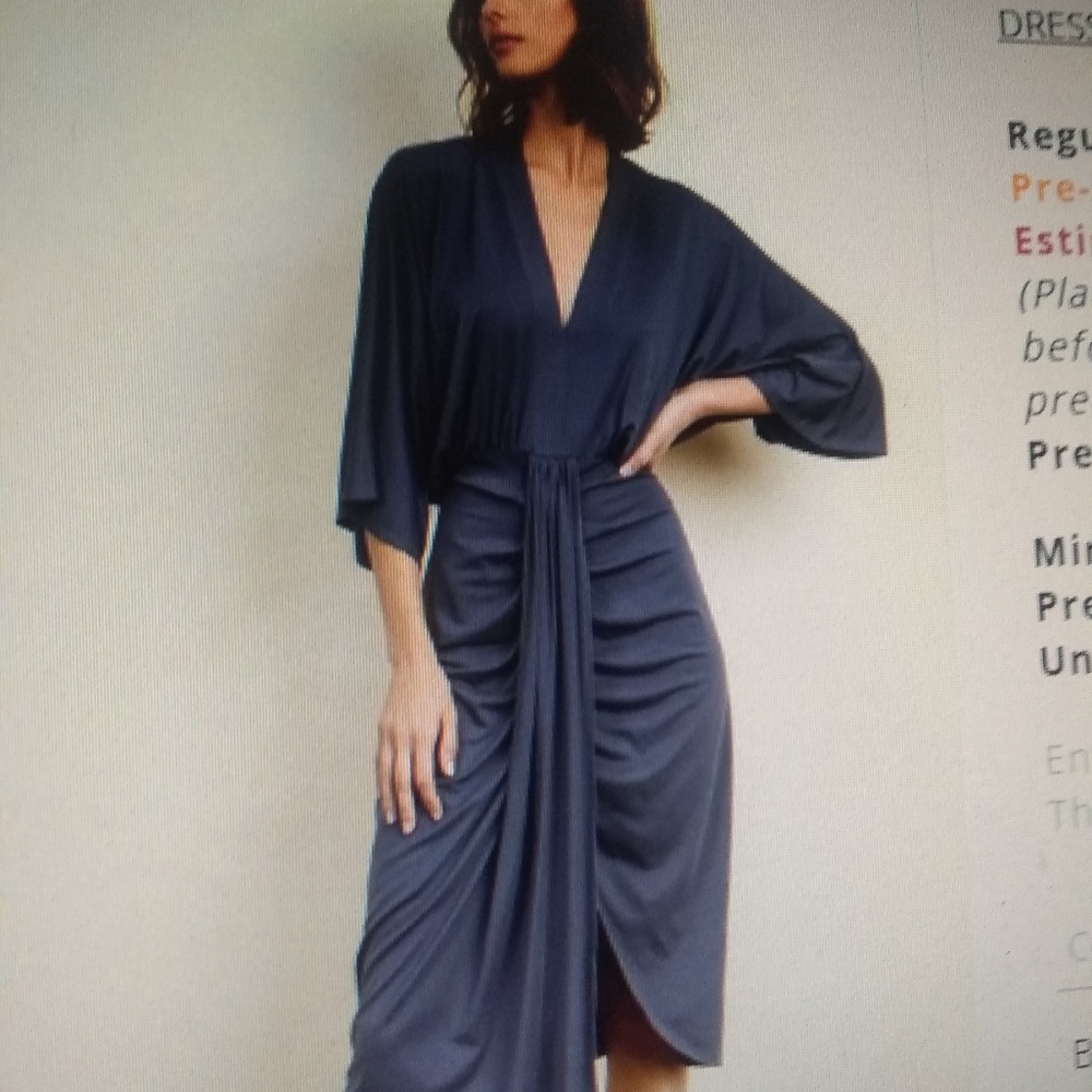 Fall satin dress